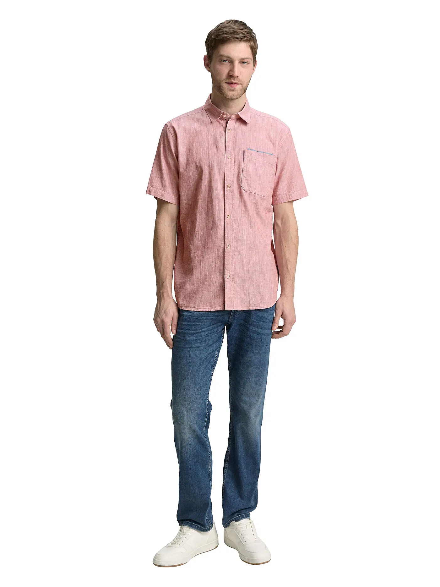 TOM TAILOR | Hemd Regular Fit | rot